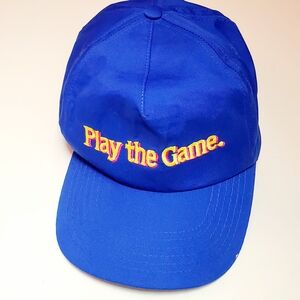 Vintage Play The Game Embroidered Snapback Baseball Hat OSFM